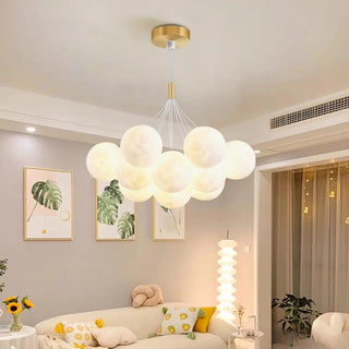 ZOWALA - Modern Globe Glass Ceiling Pendant Light Fixture Image - 1