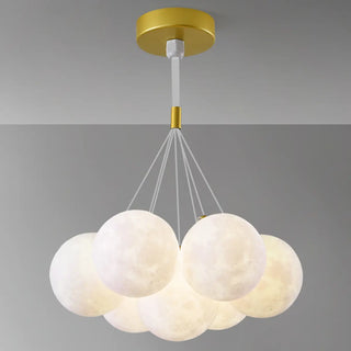 ZOWALA - Modern Globe Glass Ceiling Pendant Light Fixture Image - 12