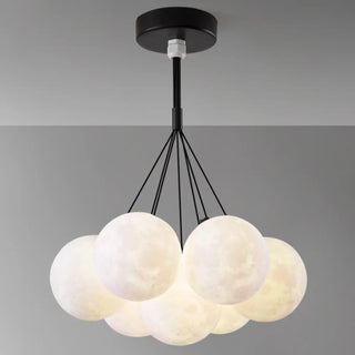 ZOWALA - Modern Globe Glass Ceiling Pendant Light Fixture Image - 13