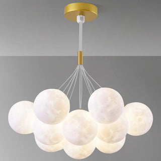 ZOWALA - Modern Globe Glass Ceiling Pendant Light Fixture Image - 14