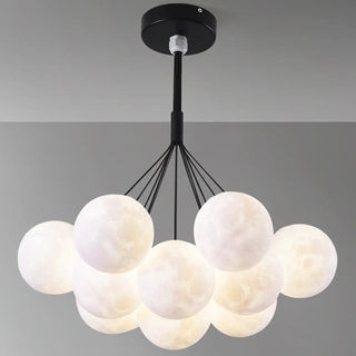 ZOWALA - Modern Globe Glass Ceiling Pendant Light Fixture Image - 15