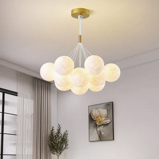 ZOWALA - Modern Globe Glass Ceiling Pendant Light Fixture Image - 2