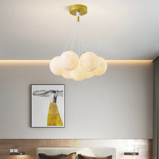 ZOWALA - Modern Globe Glass Ceiling Pendant Light Fixture Image - 21