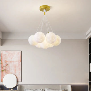 ZOWALA - Modern Globe Glass Ceiling Pendant Light Fixture Image - 3