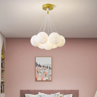 ZOWALA - Modern Globe Glass Ceiling Pendant Light Fixture Image - 6