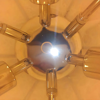 ZOWALA - Modern Cocoon White Drum Ambient Chandelier Image - 10