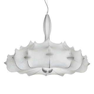 ZOWALA - Modern Cocoon White Drum Ambient Chandelier Image - 11