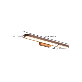 ZOWALA - Modern Coffee Curved LED Bathroom Vanity Light #size