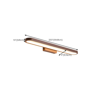ZOWALA - Modern Coffee Curved LED Bathroom Vanity Light Image - 14