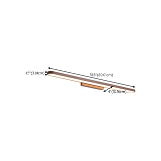 ZOWALA - Modern Coffee Curved LED Bathroom Vanity Light Image - 15