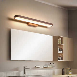ZOWALA - Modern Coffee Curved LED Bathroom Vanity Light Image - 3