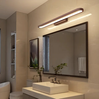 ZOWALA - Modern Coffee Curved LED Bathroom Vanity Light Image - 4