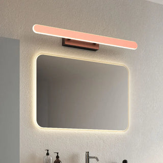 Pink Modern Rectangular Metal Bathroom Vanity Light Zawala Image - 4