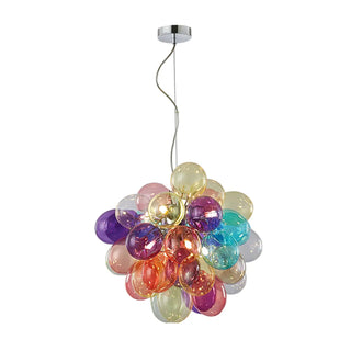 ZOWALA - Modern Colorful Glass Orb Chandelier Image - 8