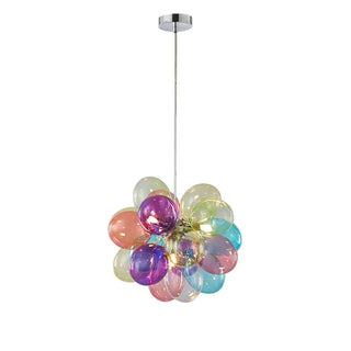 ZOWALA - Modern Colorful Glass Orb Chandelier Image - 4