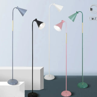 Adjustable Cone Colorful Modern Metal Floor Lamp Zawala Image - 1