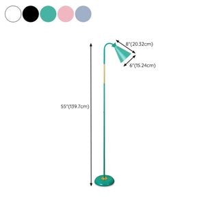 Adjustable Cone Colorful Modern Metal Floor Lamp Zawala #size