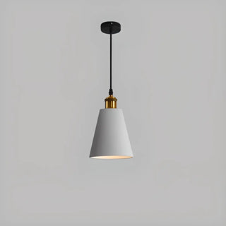 ZOWALA - Colorful Cone Pendant Light Set Modern Metal Design Image - 15