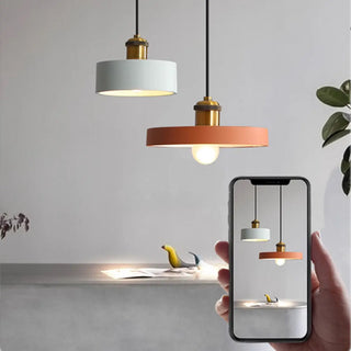 ZOWALA - Colorful Cone Pendant Light Set Modern Metal Design Image - 4