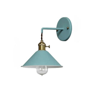 Colorful Modern Industrial Cone Metal Wall Sconce Zawala Image - 12
