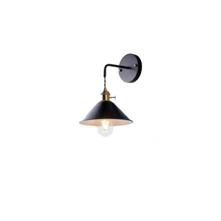 Colorful Modern Industrial Cone Metal Wall Sconce Zawala Image - 15
