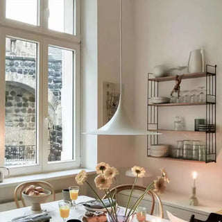 Modern Cone Metal Pendant Light for Kitchen Black Zawala Image - 4