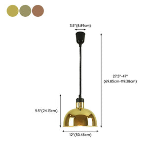 ZOWALA - Modern Colorful Cone Metal Dining Room Pendant Light Image - 30