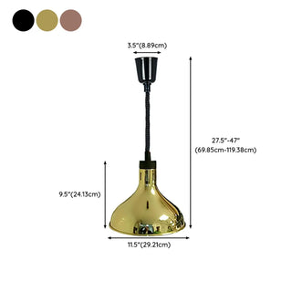 ZOWALA - Modern Colorful Cone Metal Dining Room Pendant Light Image - 31