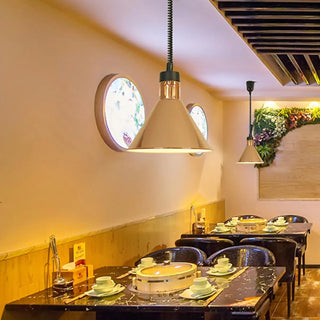 ZOWALA - Modern Colorful Cone Metal Dining Room Pendant Light Image - 7