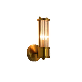 Contemporary Ribbed Glass Bathroom Mirror Vanity Light Zawala Image - 8