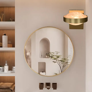 Modern Black Metal Frosted Glass Globe Wall Sconce Zawala Image - 1