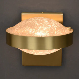 Modern Black Metal Frosted Glass Globe Wall Sconce Zawala Image - 12