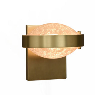 Modern Black Metal Frosted Glass Globe Wall Sconce Zawala Image - 5