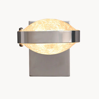 Modern Black Metal Frosted Glass Globe Wall Sconce Zawala Image - 8