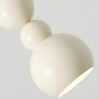 Modern Bedroom Beaded Cream Globe Pendant Light Zawala Image - 12