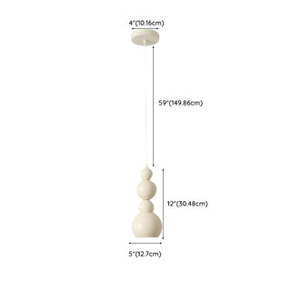 Modern Bedroom Beaded Cream Globe Pendant Light Zawala Image - 18