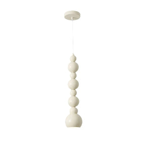 Modern Bedroom Beaded Cream Globe Pendant Light Zawala Image - 9