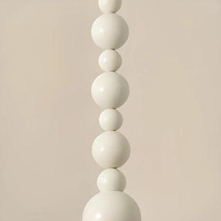 Modern Bedroom Beaded Cream Globe Pendant Light Zawala Image - 11