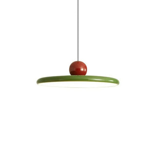 ZOWALA - Modern Disc Cream Round Acrylic Dining Room Pendant Light Image - 15