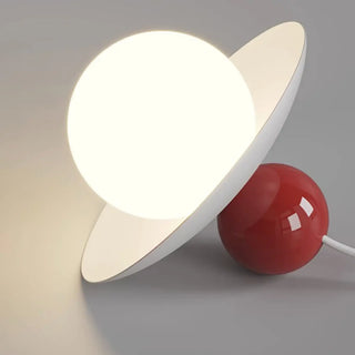 ZOWALA - Modern Cream Resin White Globe Bedroom Pendant Light Image - 5