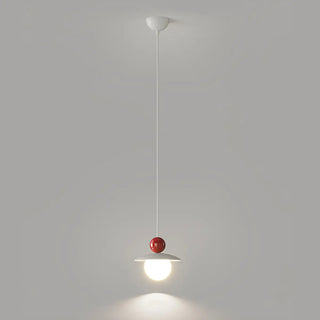 ZOWALA - Modern Cream Resin White Globe Bedroom Pendant Light Image - 9