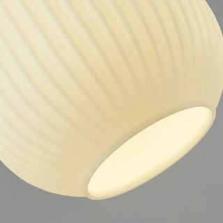 Modern White Glass Pendant Light Cylinder Dining Room Zawala Image - 9