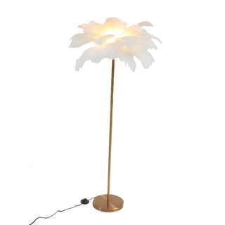 Creative Pink Feather Palm Tree Metal LED Floor Lamp Zawala Image - 10