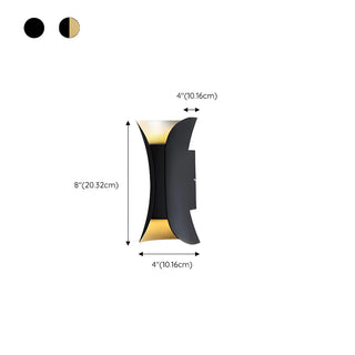 Waterproof Cruve Modern Exterior Up Down Wall Light Zawala Image - 20