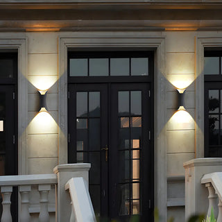 Waterproof Cruve Modern Exterior Up Down Wall Light Zawala Image - 3