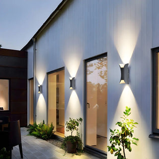 Waterproof Cruve Modern Exterior Up Down Wall Light Zawala Image - 4