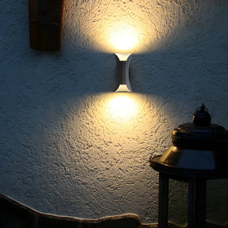 Waterproof Cruve Modern Exterior Up Down Wall Light Zawala Image - 5