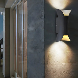 Waterproof Cruve Modern Exterior Up Down Wall Light Zawala Image - 6