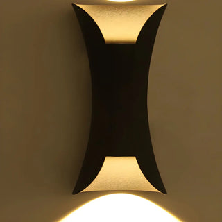 Waterproof Cruve Modern Exterior Up Down Wall Light Zawala Image - 7