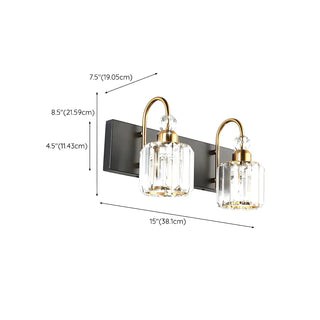 ZOWALA - Modern Crystal Metal Vanity Light Image - 17